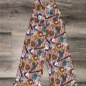 Girls Homemade Baseball Outfit * Size 5/6 * Ruffle Pants * Baseball Sister